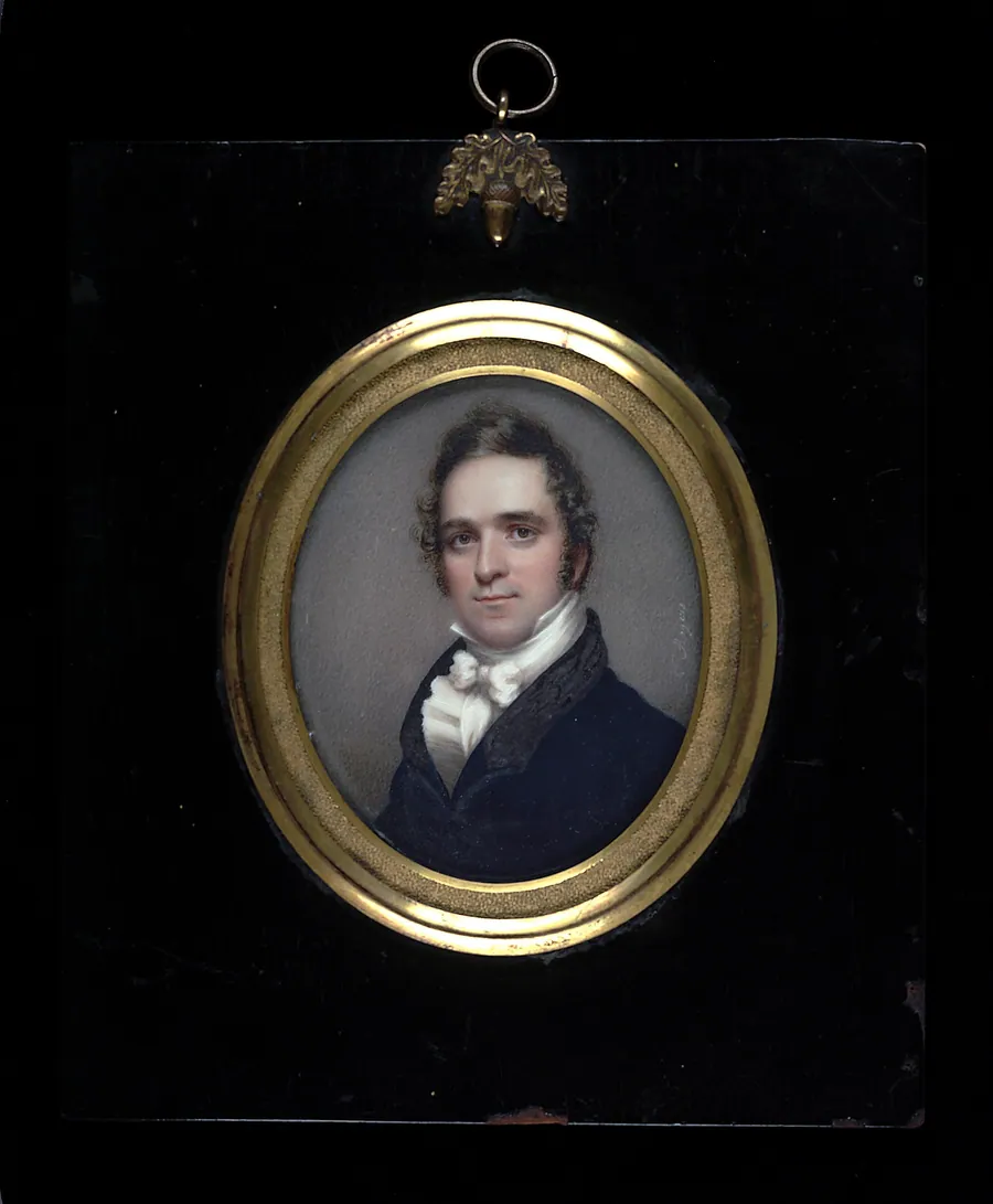 Portrait of a Gentleman by Nathaniel Rogers, born Bridgehampton, NY 1788-died Bridgehampton, NY 1844