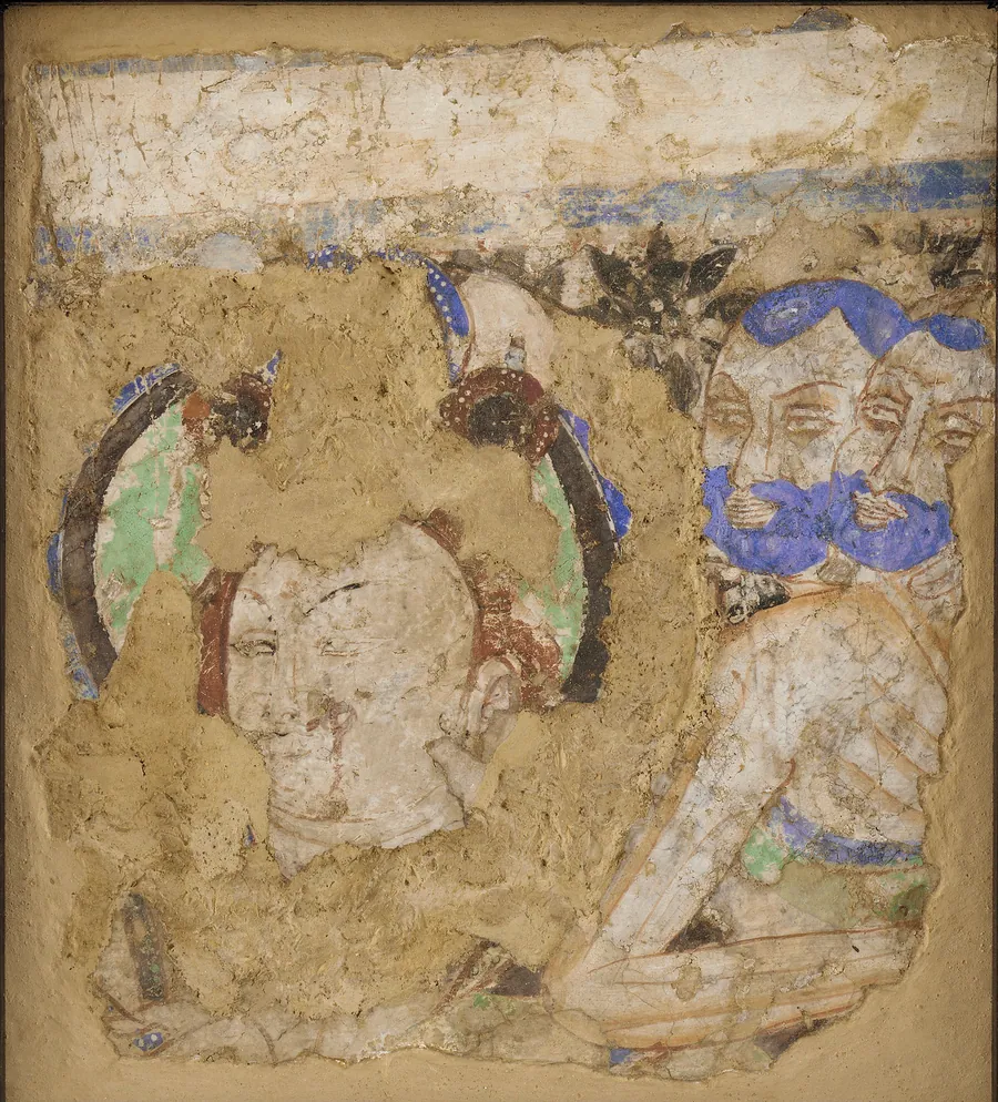 Bodhisattvas and Monks, from Cave 224 by Unidentified