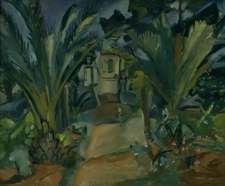 La terrasse aux plantes vertes by Emile Othon Friesz