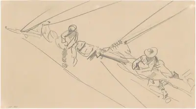 Men on a Spar