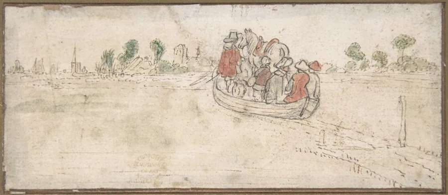 The Ferryboat by Hendrick Avercamp