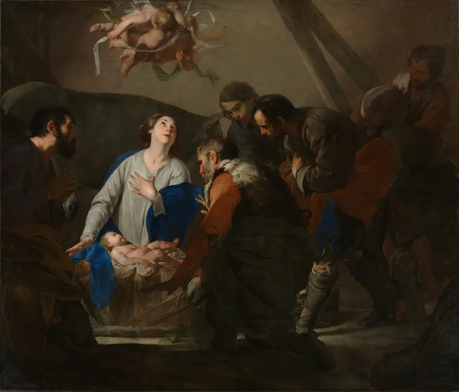 Adoration of the Shepherds by Bernardo Cavallino