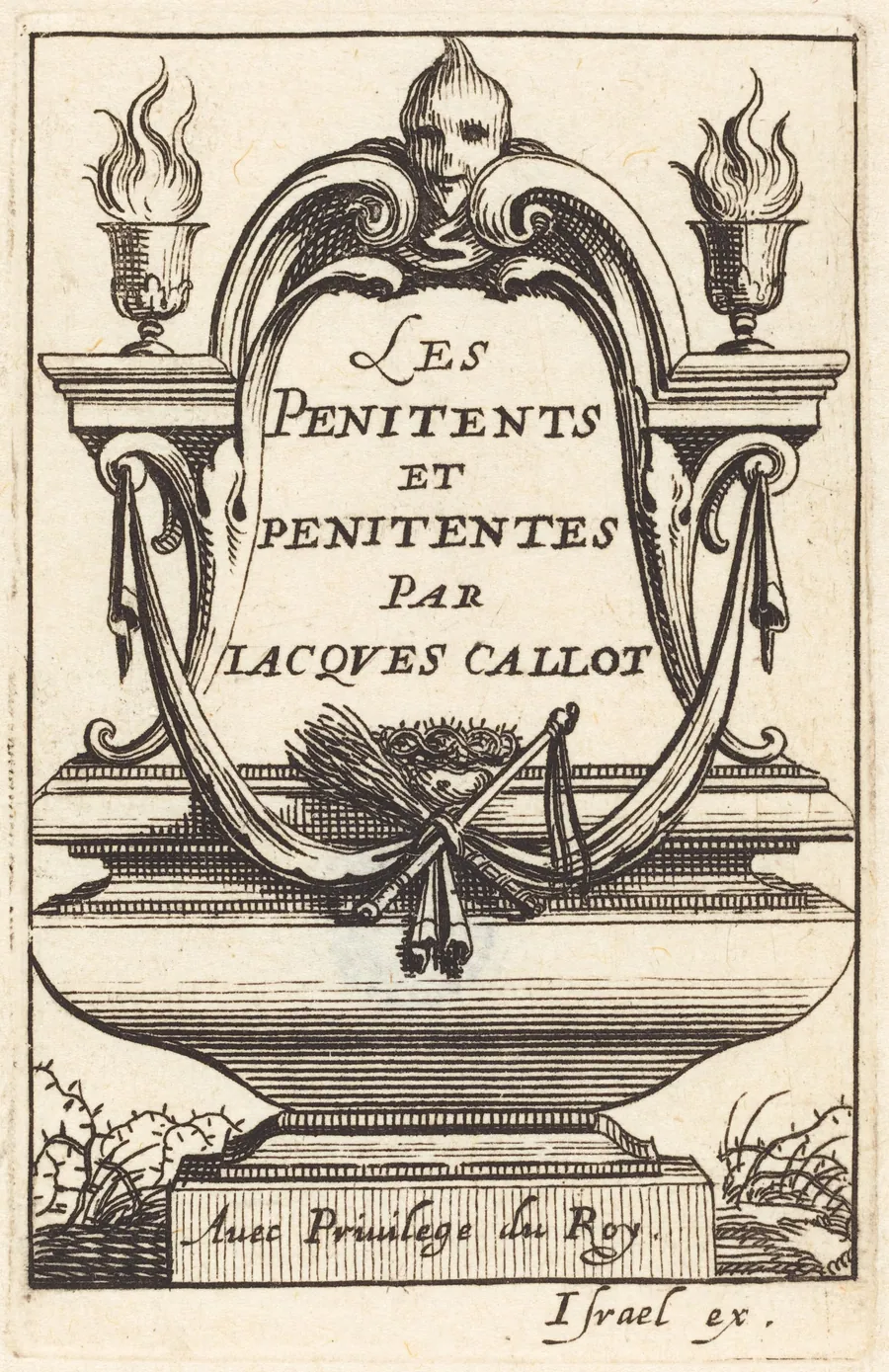Frontispiece for Callot's "The Penitents" by Abraham Bosse