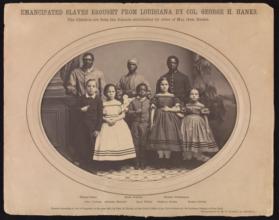 Emancipated Slaves Brought from Louisiana by Colonel George H. Banks by Myron H. Kimball