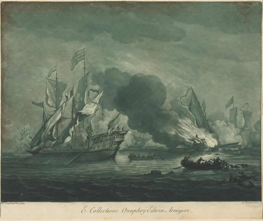 Shipping Scene from the Collection of Onuphrij Edwin by Elisha Kirkall