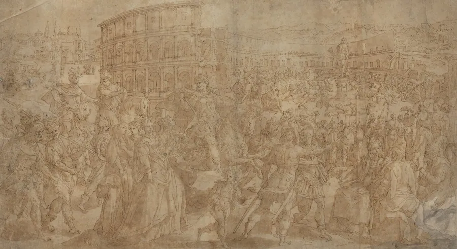 A Roman Triumph by Maarten de Vos