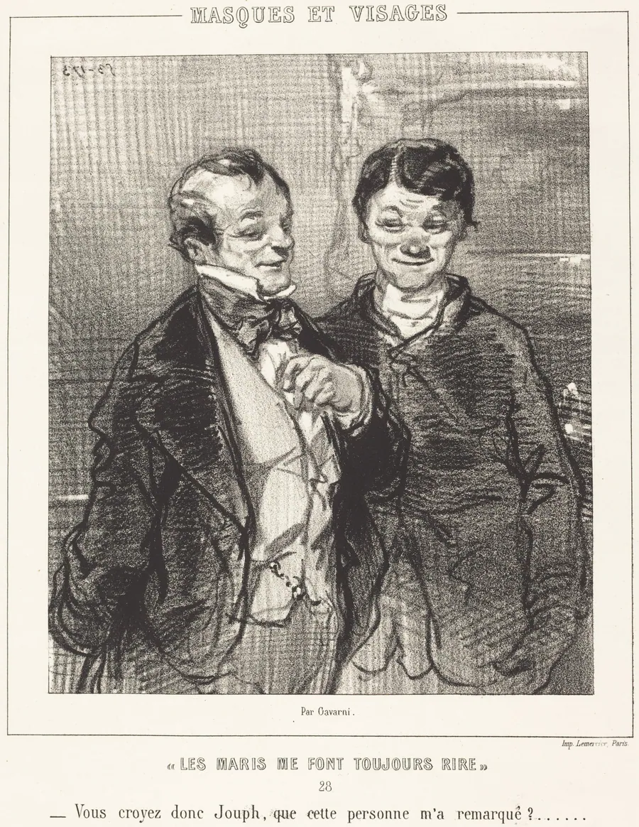 "Les Maris me font toujours rire" (Husbands Always Make Me Laugh) by Paul Gavarni
