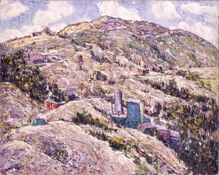 Gold Mining, Cripple Creek by Ernest Lawson, born Halifax, Nova Scotia, Canada 1873-died Miami, FL 1939