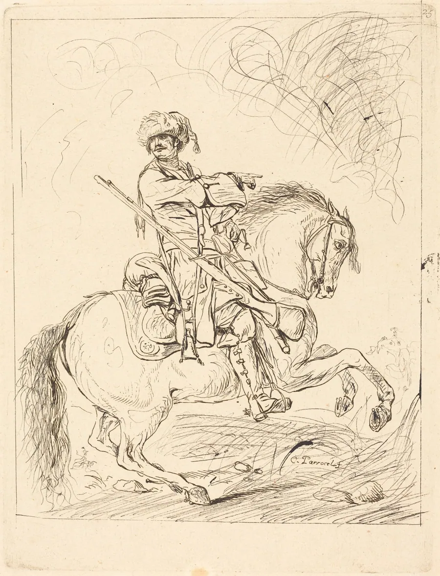 A Dragoon on Horseback by Charles Parrocel