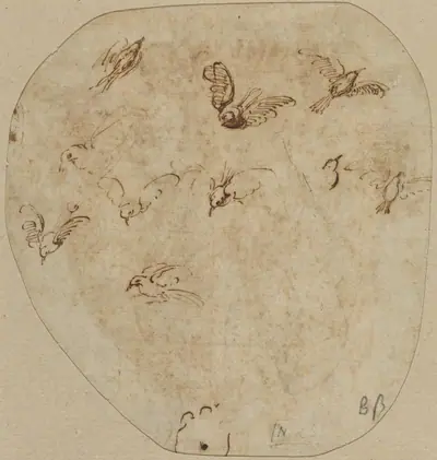 Birds in Flight [verso]
