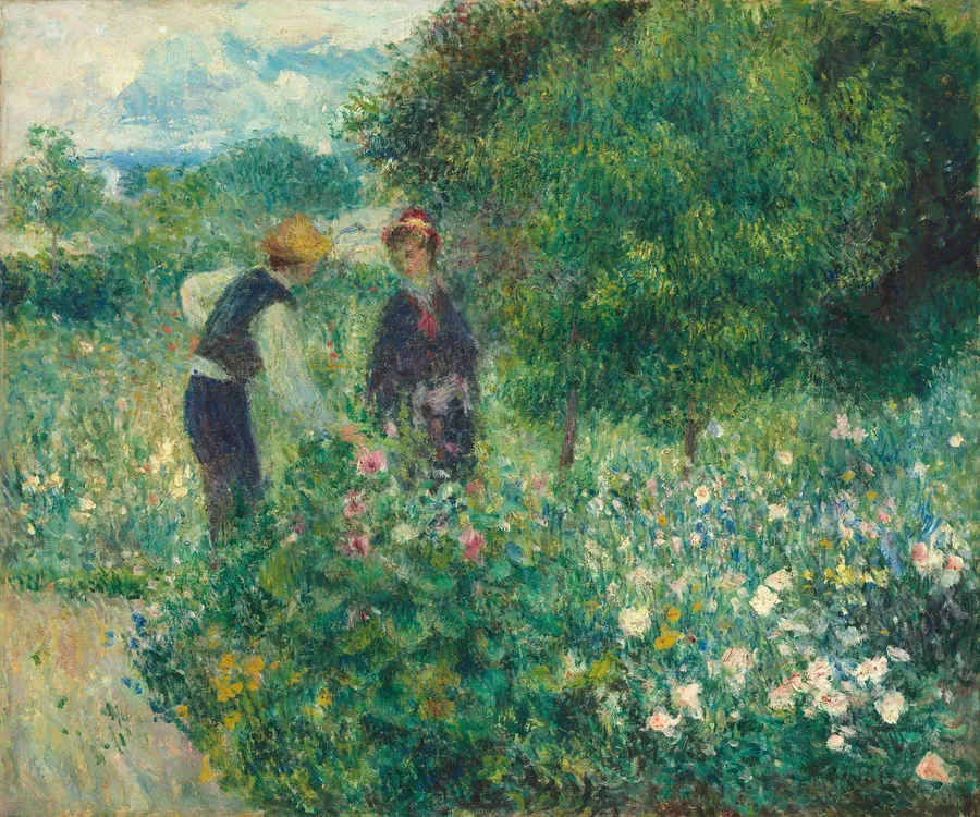Picking Flowers by Auguste Renoir