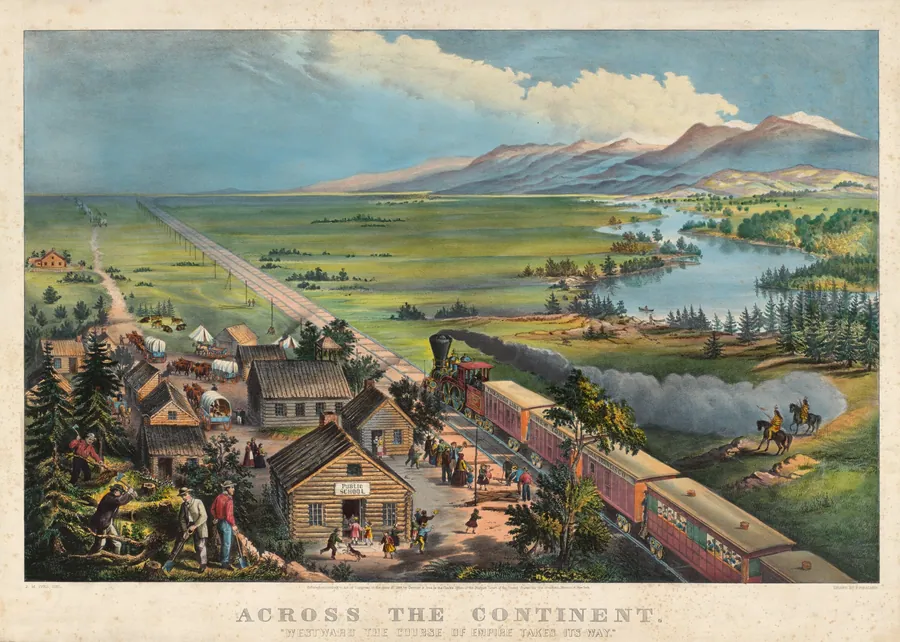 Across the Continent: "Westward the Course of Empire Takes Its Way" by Frances Flora Bond Palmer