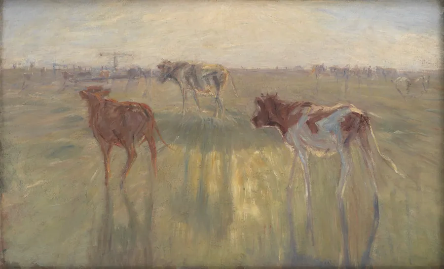 Med solen i øjnene. Saltholm. En farveskitse by Theodor Philipsen