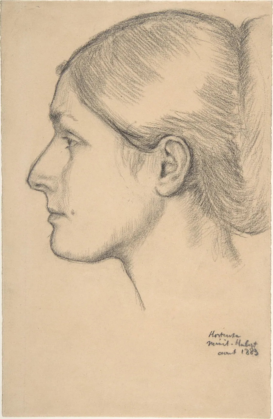 Portrait of Hortense Valpinçon (Mme. Jacques Fourchy) by Edgar Degas