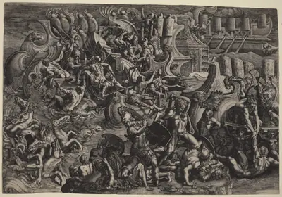 The Trojans Repulsing the Greeks