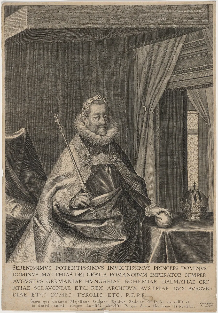 Matthias, Roman Emperor by Aegidius Sadeler II