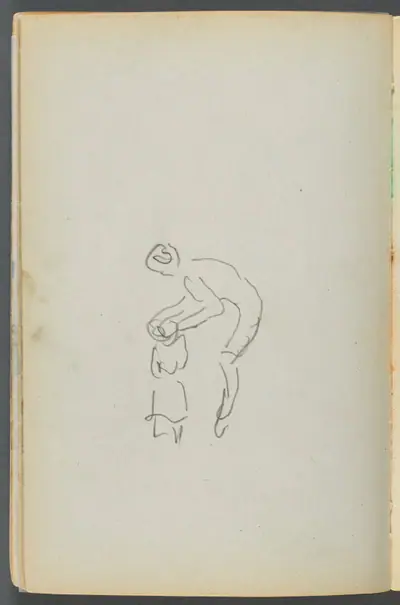 Sketchbook- The Granite Shore Hotel, Rockport, page 050: Mother and Child