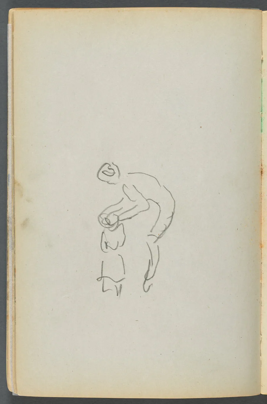 Sketchbook- The Granite Shore Hotel, Rockport, page 050: Mother and Child by Maurice Prendergast