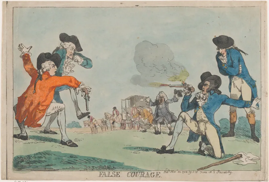 False Courage by Thomas Rowlandson