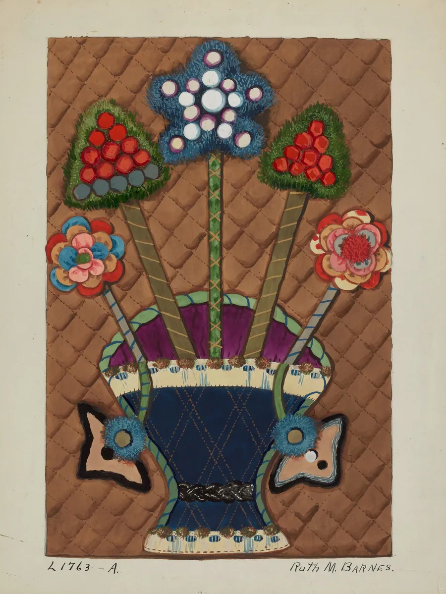 Coverlet (Applique) Quilt by Ruth M. Barnes
