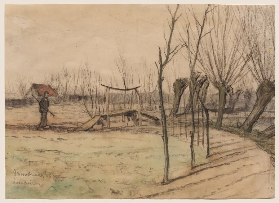 Landscape at Loosduinen by Piet Mondrian