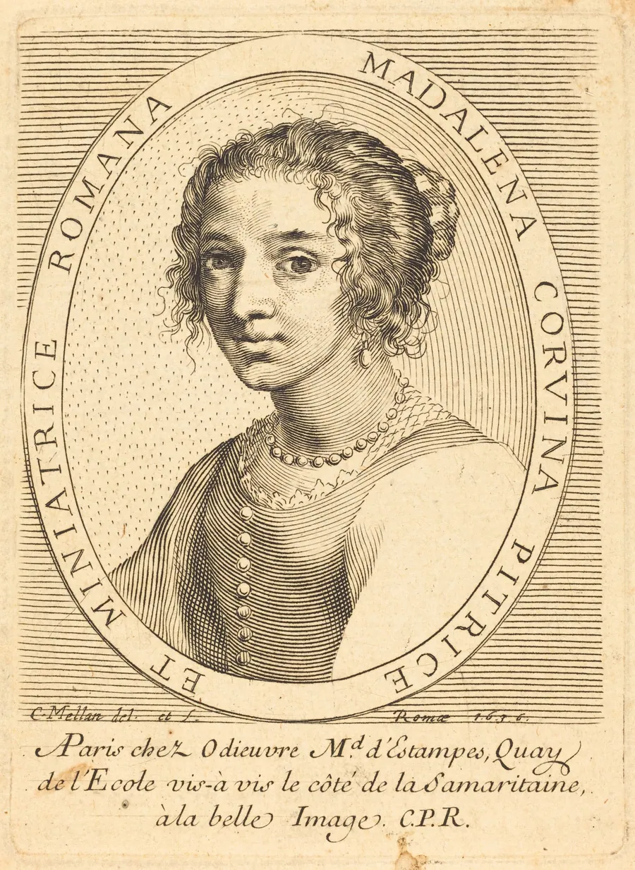 Maddalena Corvina by Claude Mellan