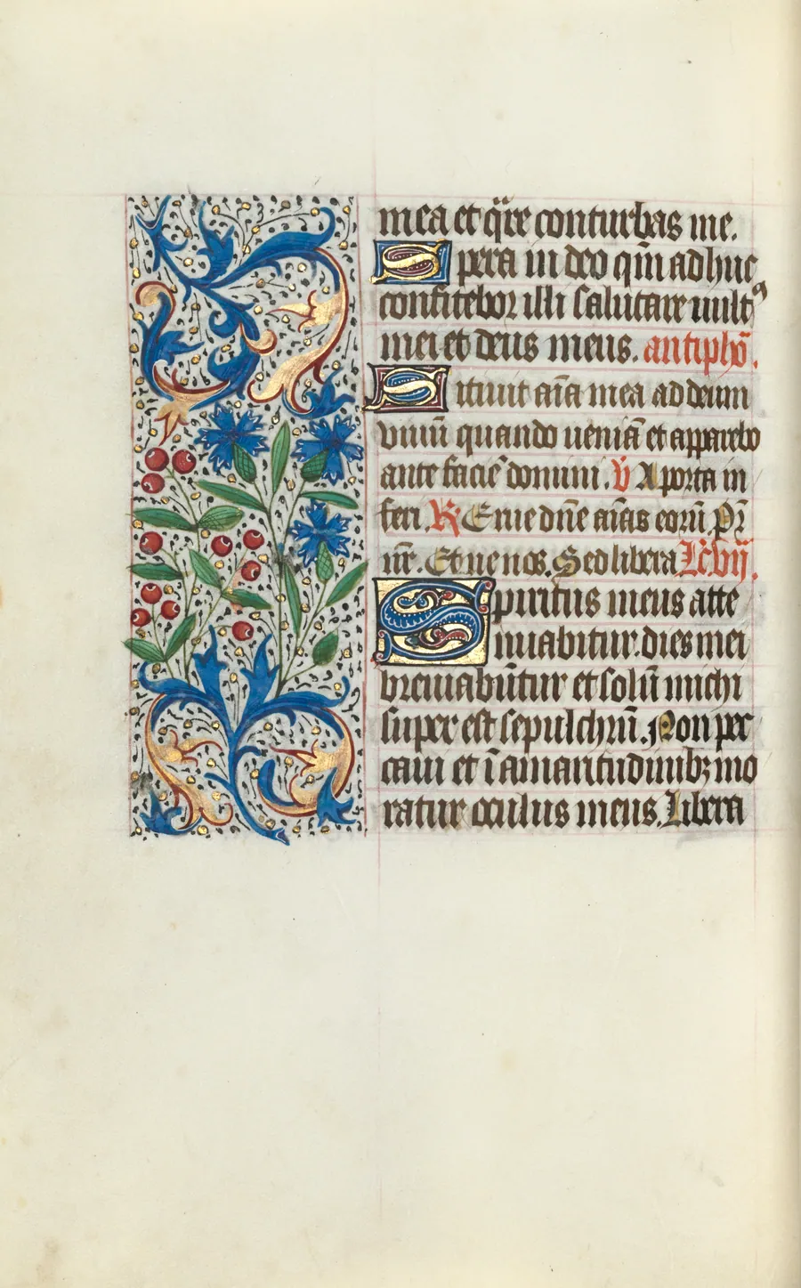 Book of Hours (Use of Rouen): fol. 130v by Master of the Geneva Latini