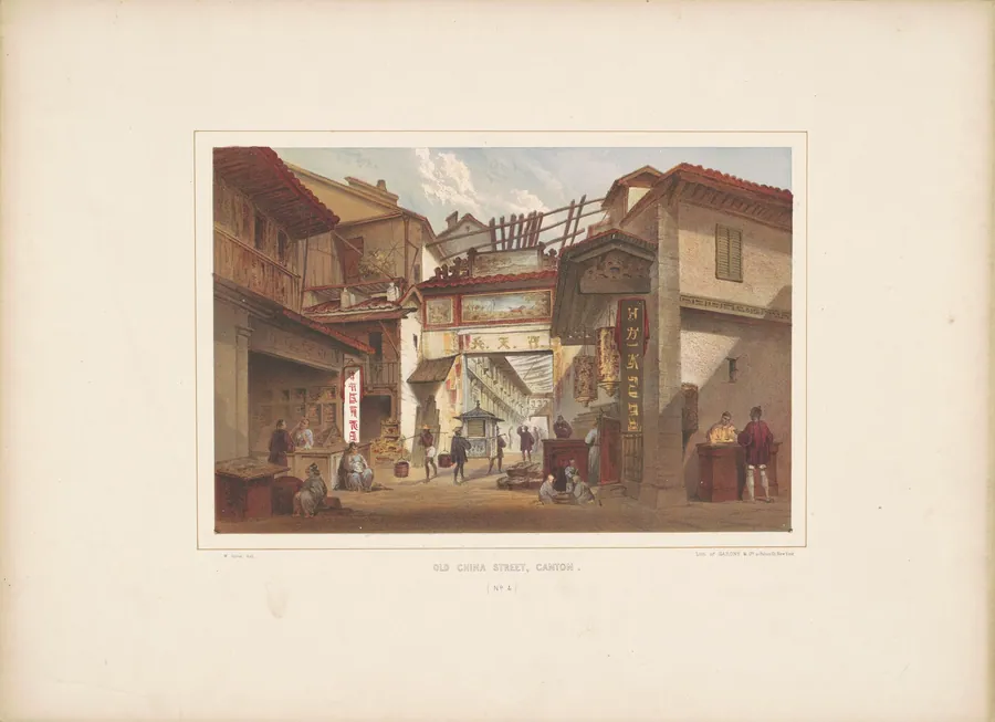 Old China Street, Canton by William Heine