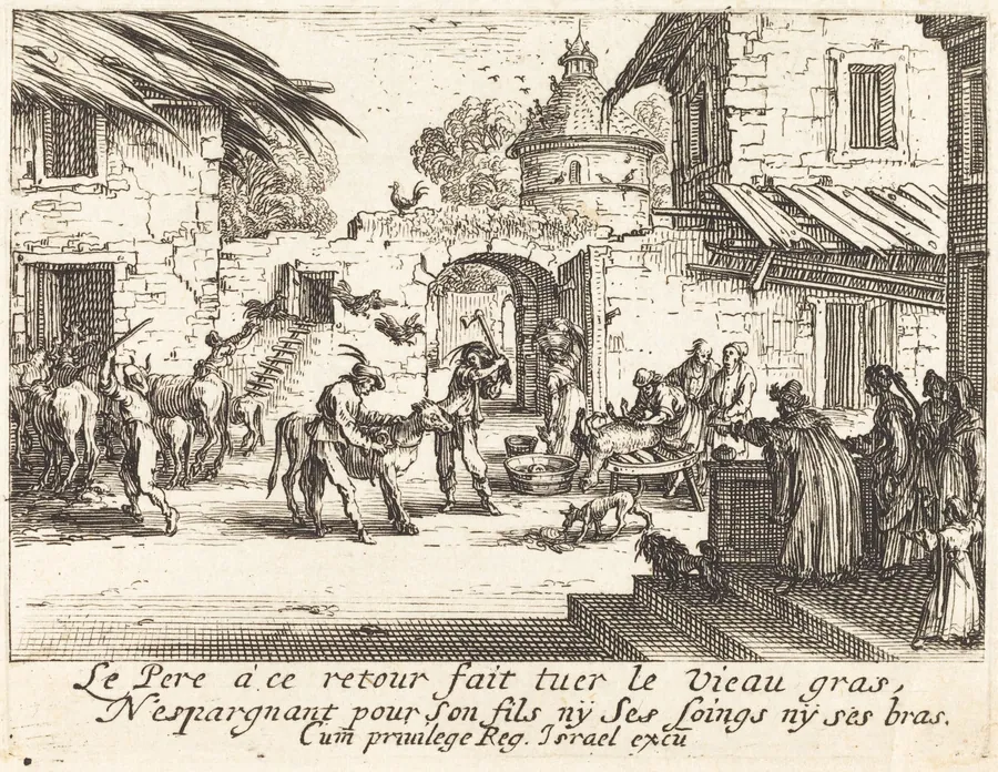 Killing the Fatted Calf by Jacques Callot