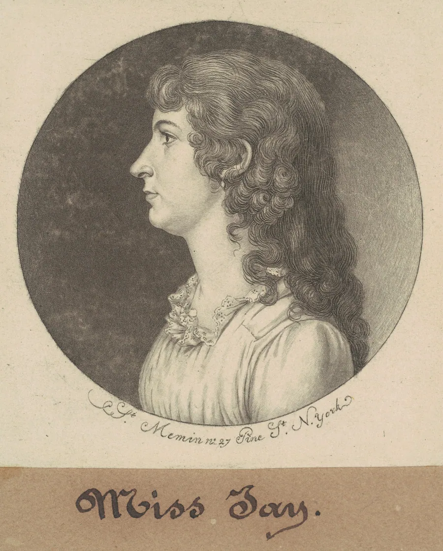 Maria Jay by Charles B. J. Févret de Saint-Mémin