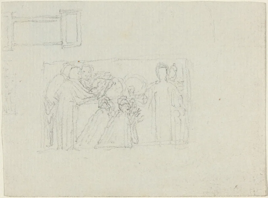 Study for a Monument to a Clergyman [recto and verso] by John Flaxman