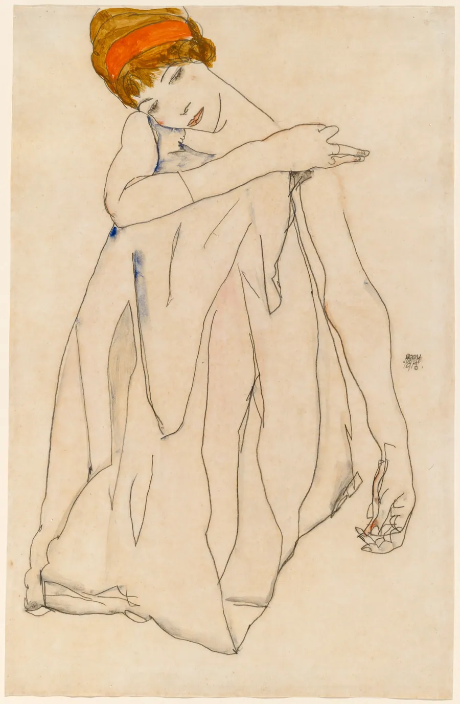 Dancer (Die Tänzerin) by Egon Schiele