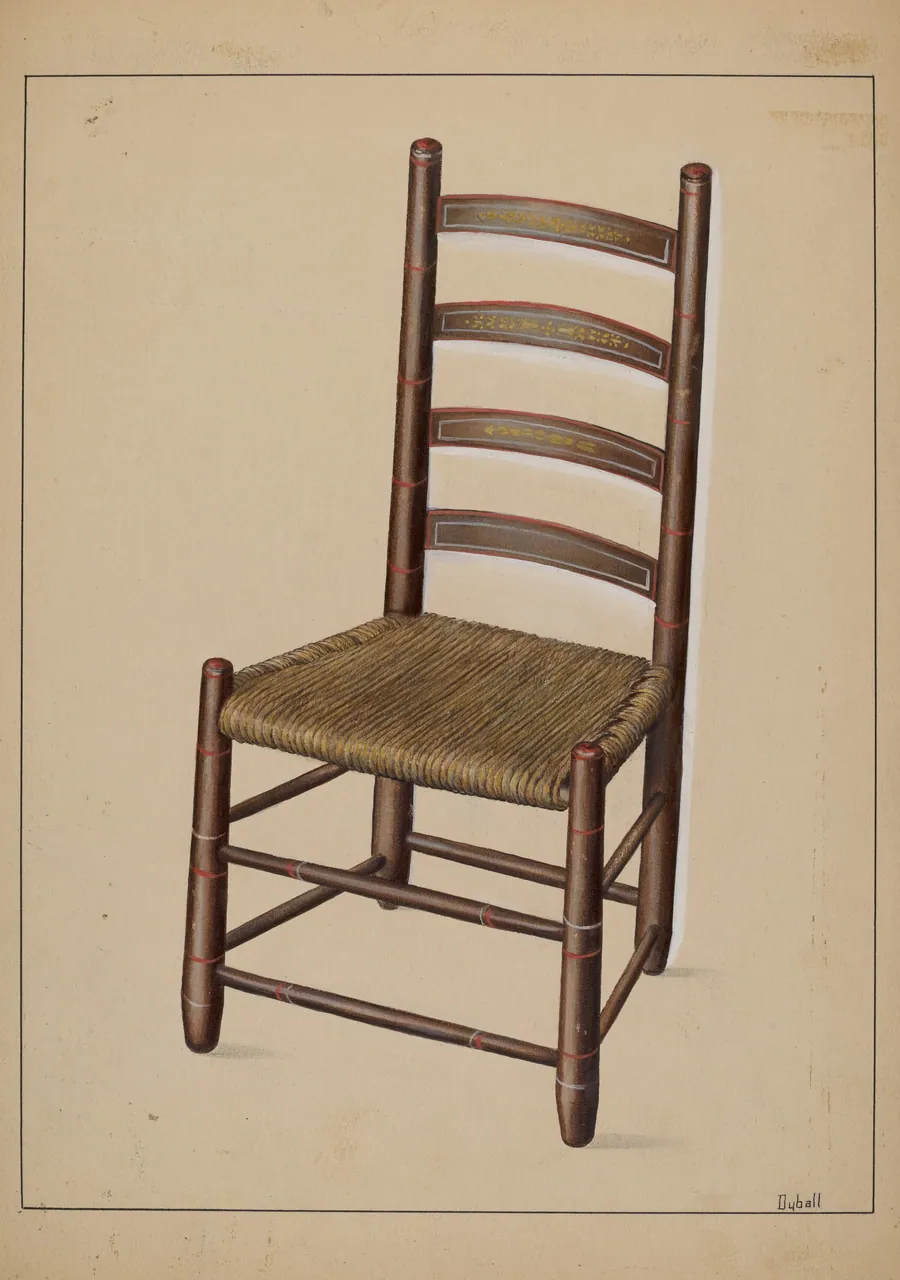 Ladder Back Chair by Adelaide Dyball
