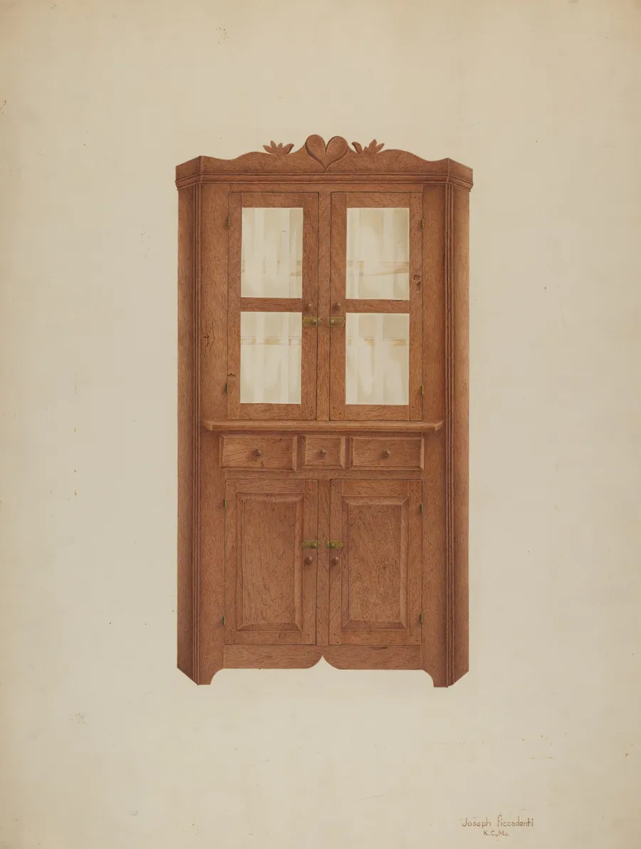 Corner Cupboard by Joseph Ficcadenti
