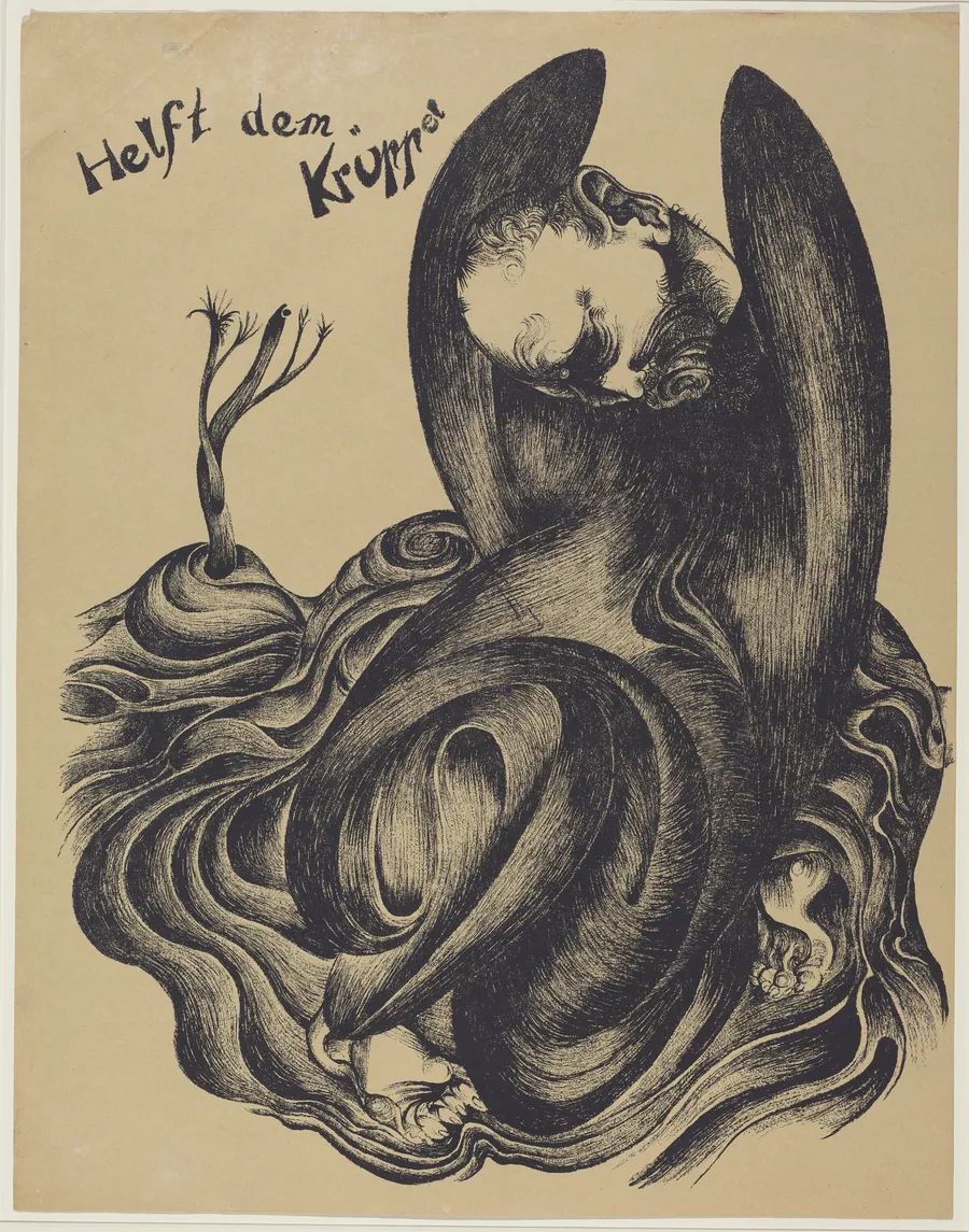 Helft dem Krüppel (Help the Cripples) by Heinrich Hoerle