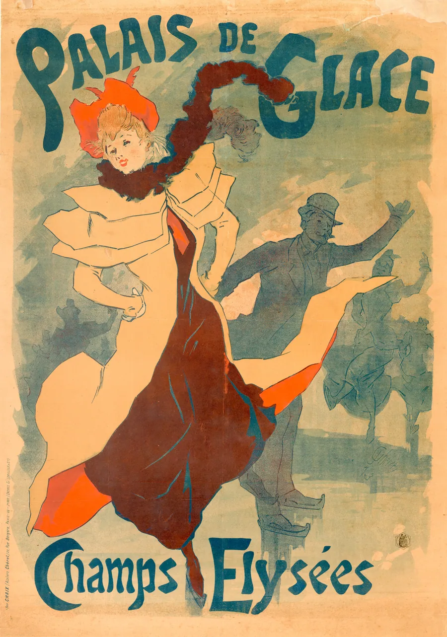Ice Skating Rink by Jules Chéret