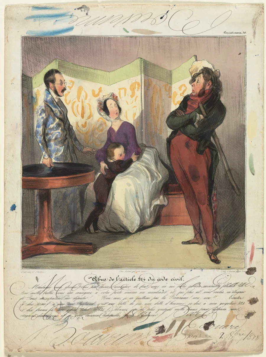 Breach of Article 24 of the Civil Code by Honoré Daumier