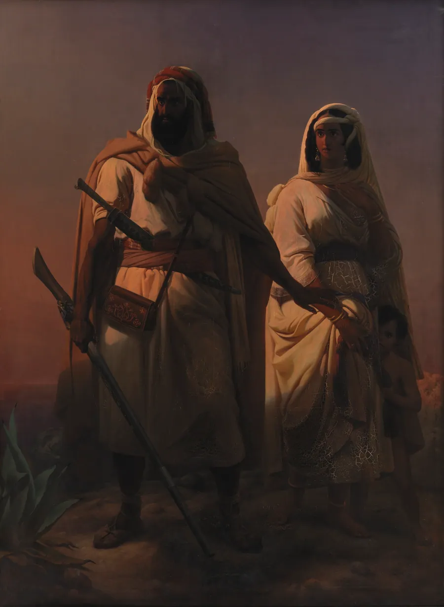 En arabisk familie i ørkenen by Niels Simonsen