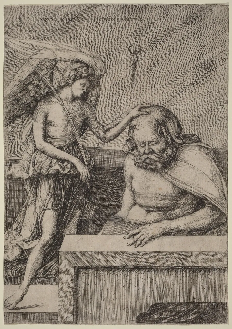 Custodi Nos Dormientes (The Guardian Angel) by Jacopo de' Barbari