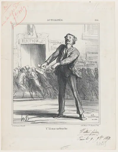 This is my "bullet," from 'News of the day,' published in Le Charivari, November 20, 1869