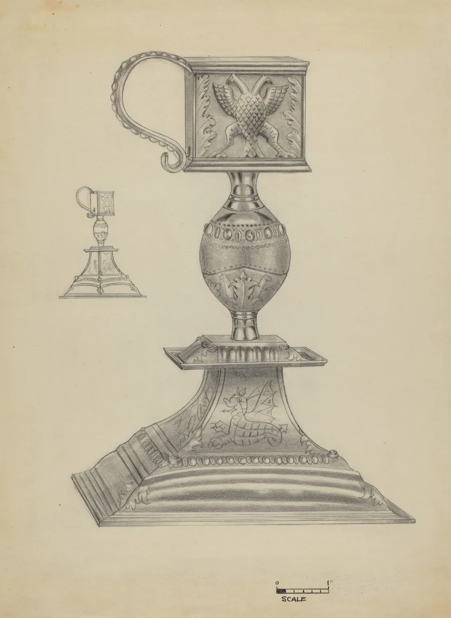 Silver Snuffer Stand by Michael Fenga