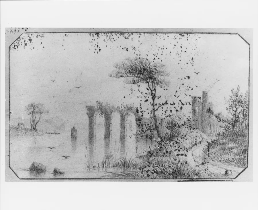 Landscape (from McGuire Scrapbook) by Charles Lanman