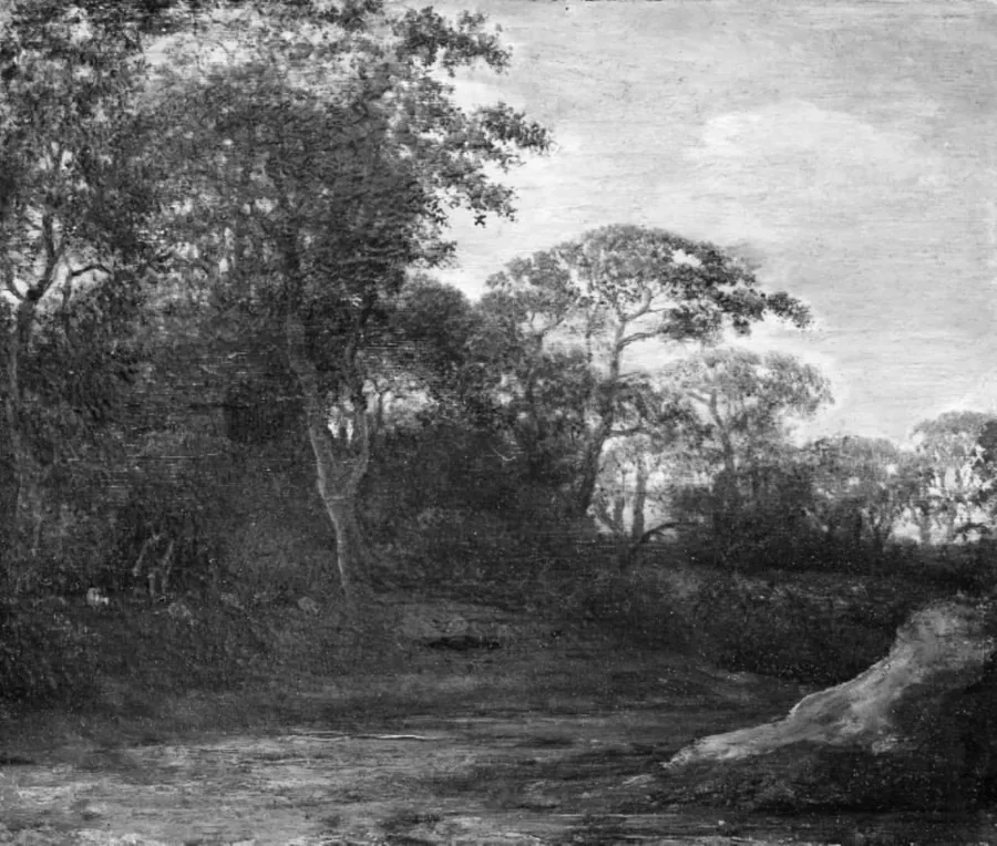 Udkanten af skoven by Cornelis Hendriksz. Vroom