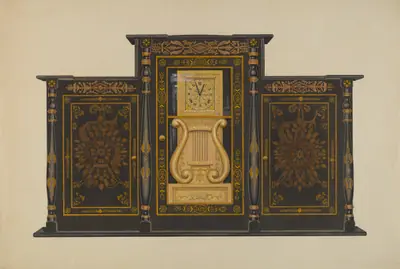 Clock - Lyre Type