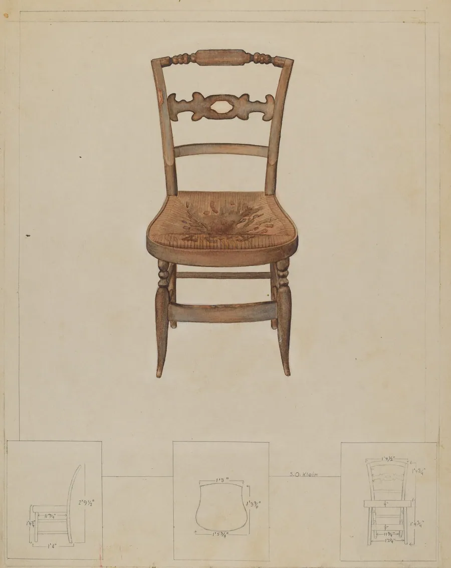 Rush Bottom Chair by Samuel O. Klein