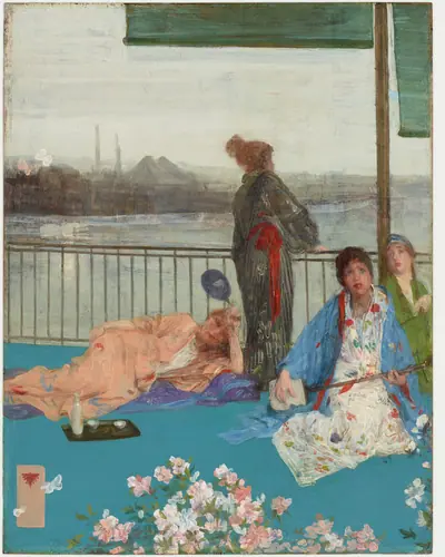 Variations in Flesh Colour and Green - The Balcony