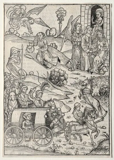 Der Schatzbehalter: The Return of Tobias to Tobit; The Arrival of Tobias' Wife; The Angel Bringing Food and Drink to Elijah in the Desert