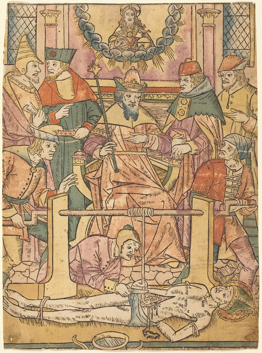 The Martyrdom of Saint Erasmus by French 15th Century