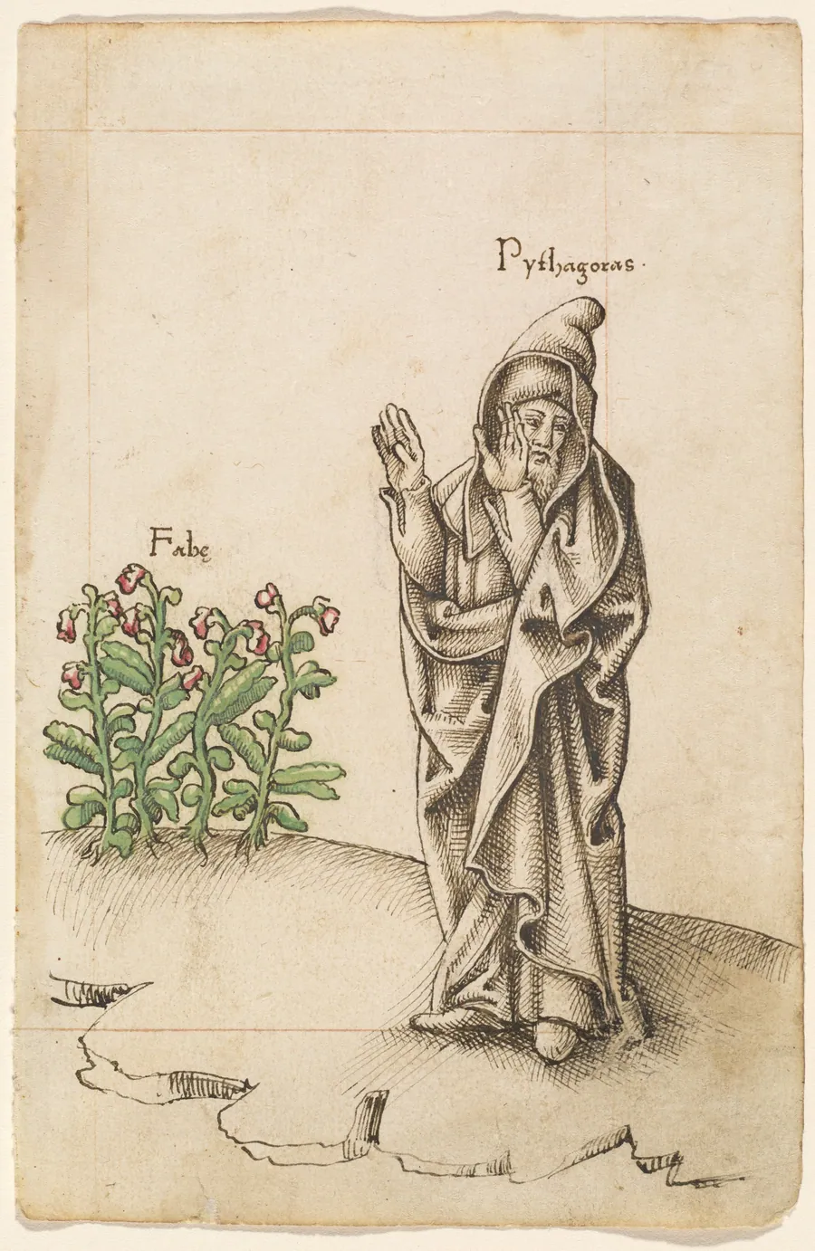 "Do Not Eat Beans" [fol. 25 recto] by French early 16th Century