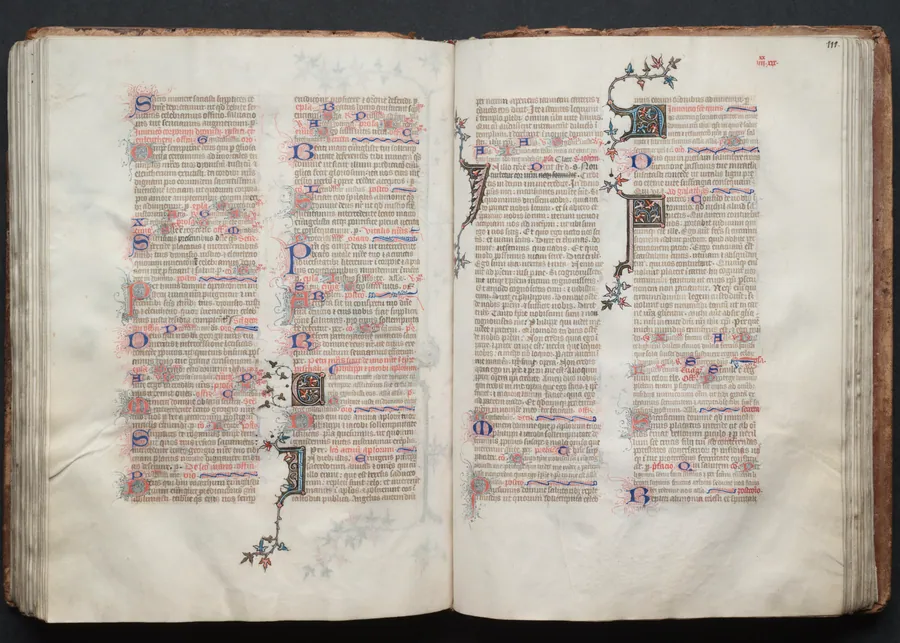 The Gotha Missal:  Fol. 111r, Text by Master of the Boqueteaux
